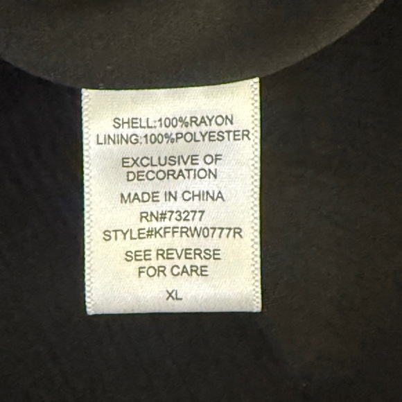 Love, Fire Black Embroidered Bell Sleeve Romper - Size XL - Picture 7 of 7